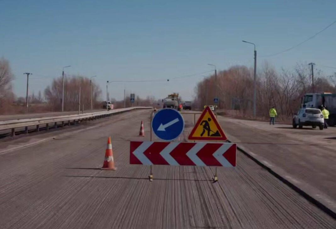 Ремонт доріг / Скріншот з відео в Телеграм-каналі Юлії Свириденко