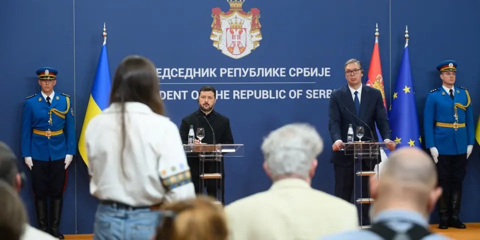 Володимир Зеленський і Александр Вучич